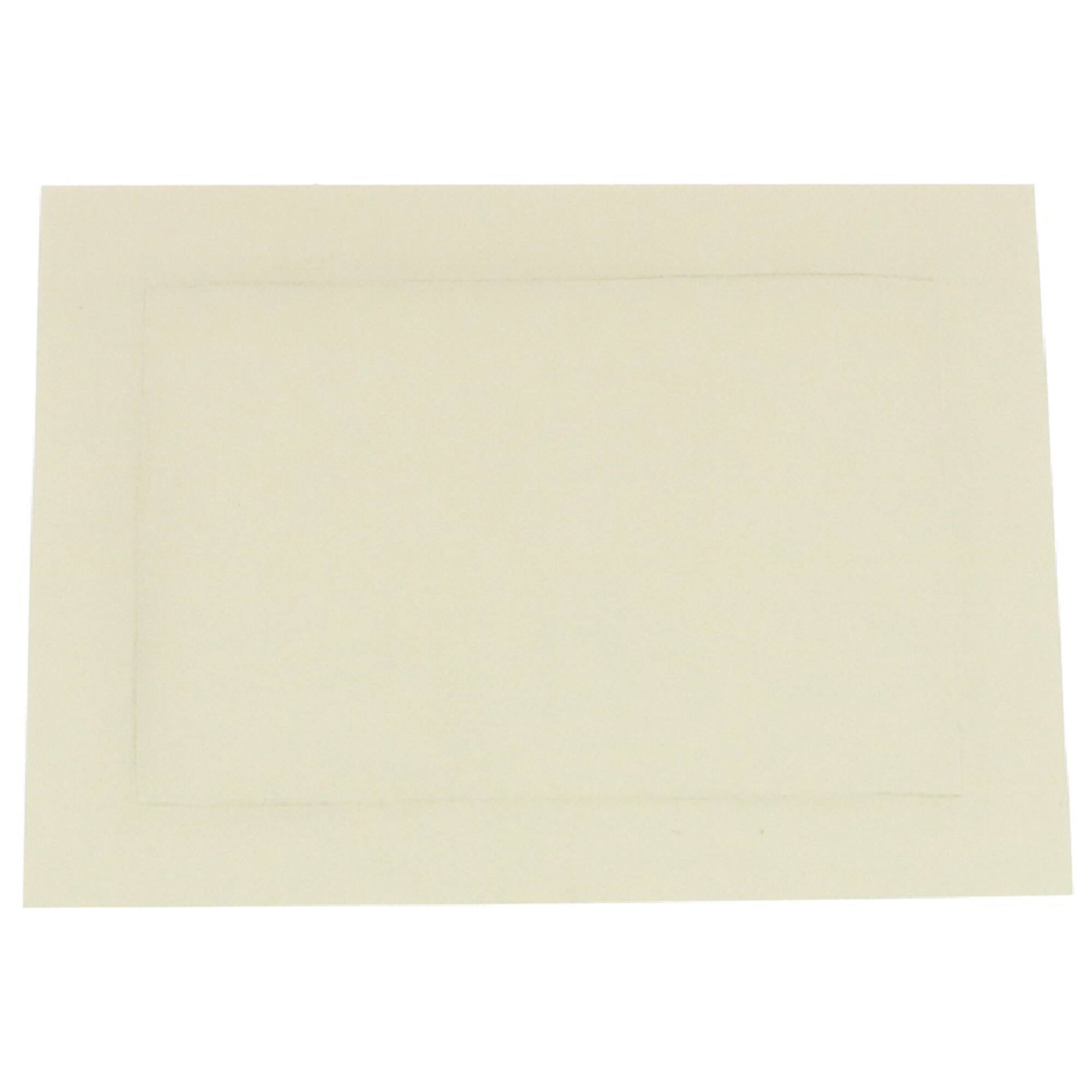 JAM Paper A2 Ivory Blank Foldover Cards with Panel